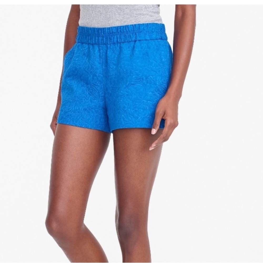 J. Crew Bright Blue Athletic Shorts with Elastic Waistband